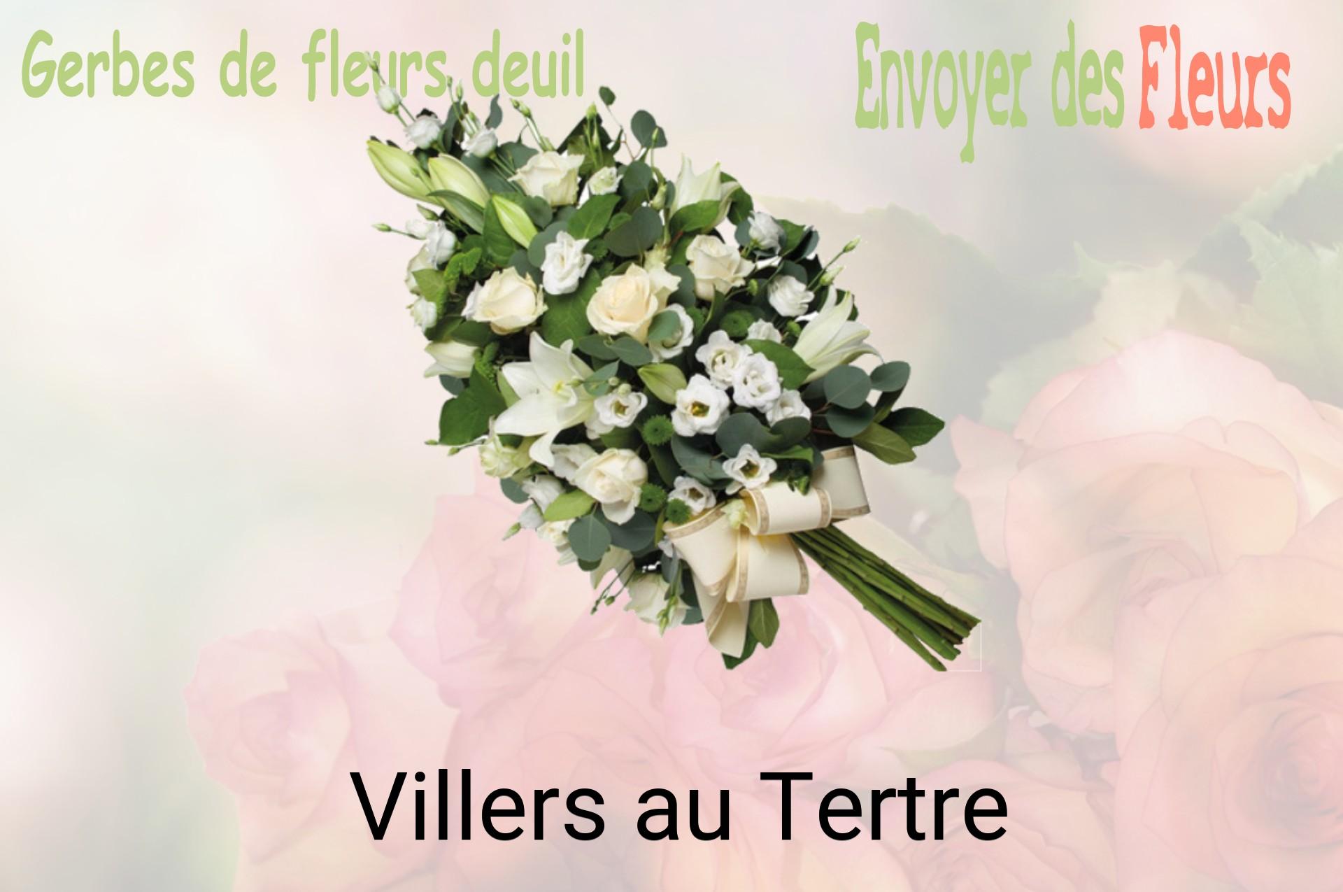 Gerbe de fleurs de deuil livrée à Villers-au-Tertre
